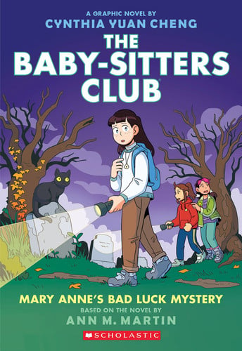 Portada de The Babysitters Club Graphic Novel 13: Mary Anne's Bad Luck Mystery