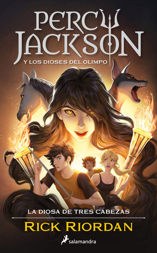 Portada de La diosa de tres cabezas (Percy Jackson y los dioses del Olimpo 7)