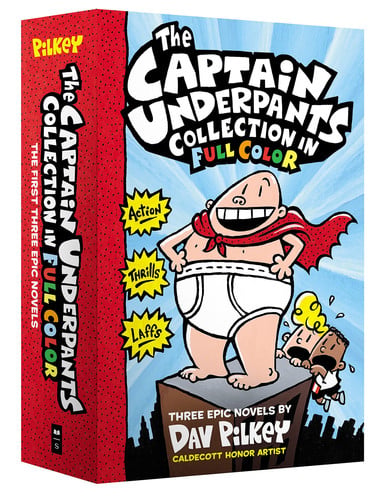 Portada de The Captain Underpants Color Collection (Captain Underpants #1-3 Boxed Set)