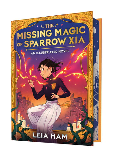 Portada de The Missing Magic of Sparrow Xia: An Illustrated Novel (Sparrow Xia #1)
