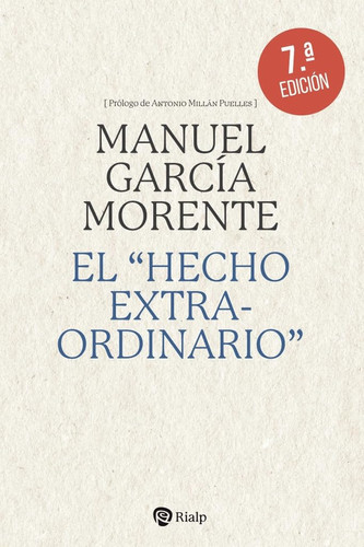 Portada de El "hecho extraordinario"