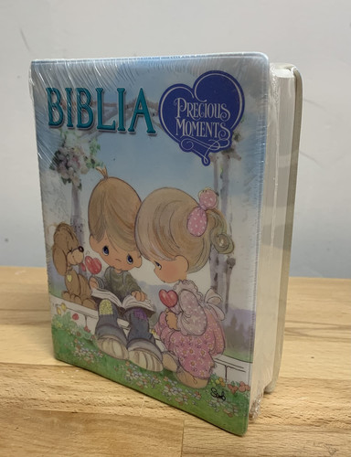 Portada de Biblia RVR 1960 Precious Moments Tamaño Bolsillo Tapa Vinil
