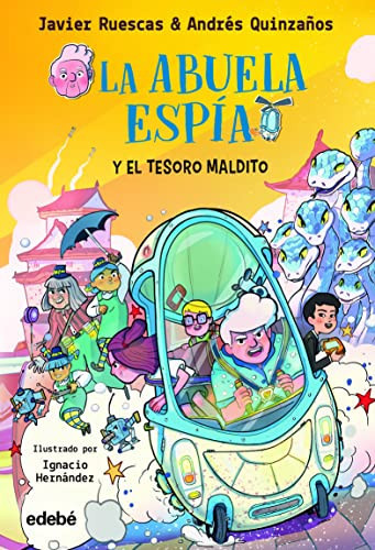 Portada de La abuela espía y el tesoro maldito