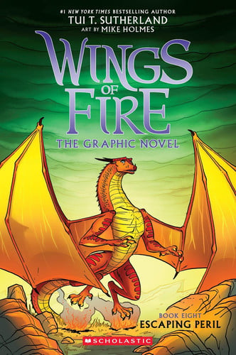 Portada de Escaping Peril: A Graphic Novel (Wings of Fire Graphic Novel #8) (8)