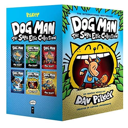 Portada de Dog Man: The Supa Epic Collection: From the Creator of Captain Underpants (Dog Man #1-6 Box Set)