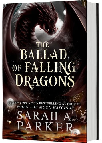 Portada de The Ballad of Falling Dragons (Standard Edition): A Sequel – A Sweeping Fantasy Romance of Ancient Magic and a Love Worth Dying For (The Moonfall Series, 2)