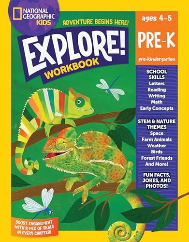Portada de National Geographic Kids Explore! Workbook Pre-K