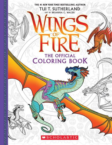 Portada de Official Wings of Fire Coloring Book
