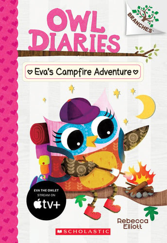 Portada de Eva's Campfire Adventure: a Branches Book (Owl Diaries #12)