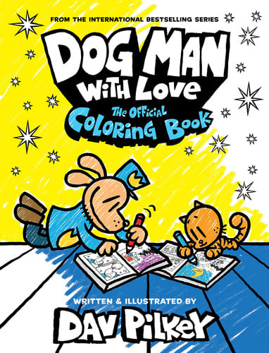 Portada de Dog Man with Love: The Official Coloring Book