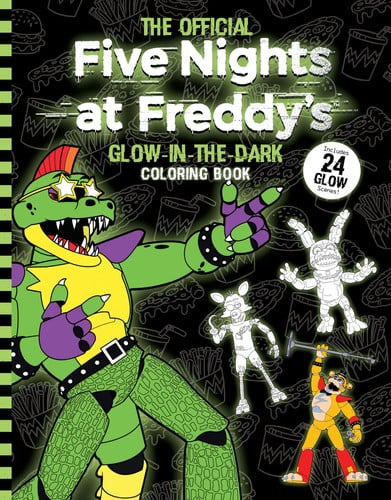 Portada de Five Nights at Freddy's Glow in the Dark Coloring Book