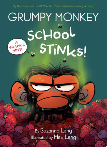 Portada de Grumpy Monkey School Stinks! A Graphic Novel